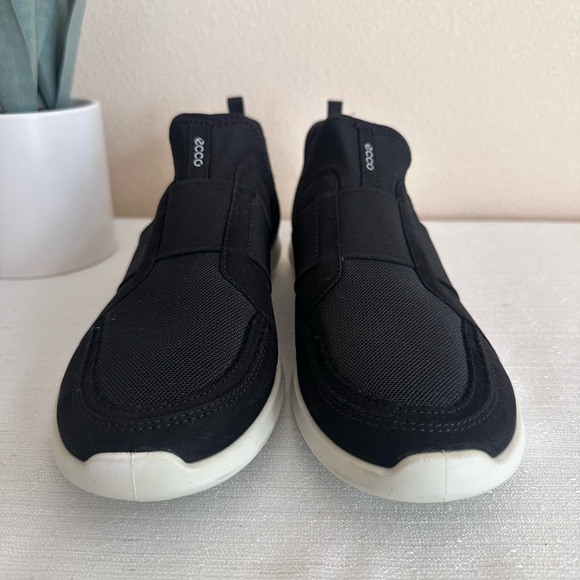 New ECCO Sense Li Black Mesh Light Slip On Casual Sneakers Women’s EU40 US9-9.5 - Picture 5 of 13